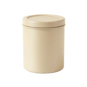 Willow Arc Storage Canister With Lid - Beige