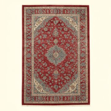 Oriental Oriental Red/Gray Area Rug (synthetic illustration; no displayed measurements)