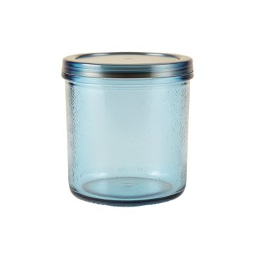 Slate Bridge Storage Canister With Lid - Blue