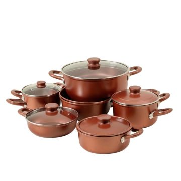 Gotham Steel Original Copper 20 Pieces Ceramic Non Stick Cookware Set With Bakeware