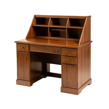 Feagin Solid Wood Secretary Desk With Hutch