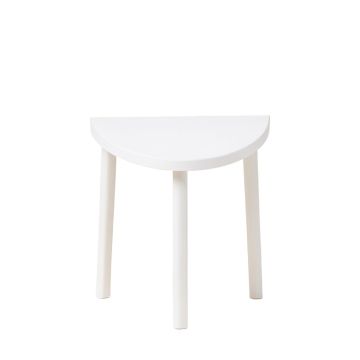 Willow Arc Compact Balcony Table - White