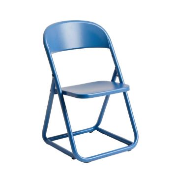 Heath Crest Folding Outdoor Chair - Blue