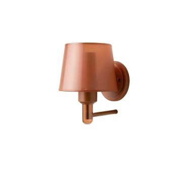 Lake Bluff Wall Sconce Mounted On A Plain Wall - Terracotta