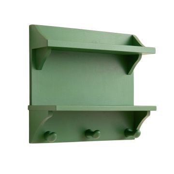 Brook Dale Wall-Mounted Entryway Organizer Shelf - Green