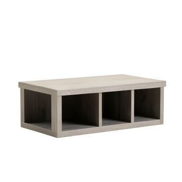 Cliff Dell Shoe Storage Bench - Gray