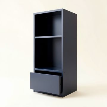 Juniper Crossing Narrow Cubby Tower - Navy (synthetic illustration; no displayed measurements)
