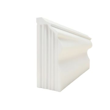 Fluted 4 '' H X 94 1/2 '' W X 3/8 '' D Panel Moulding