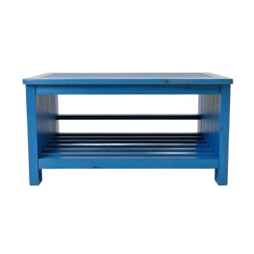 Juniper Dale Shoe Storage Bench - Blue