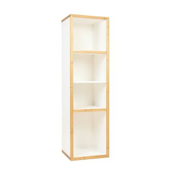 Vale Crest Narrow Cubby Tower - White