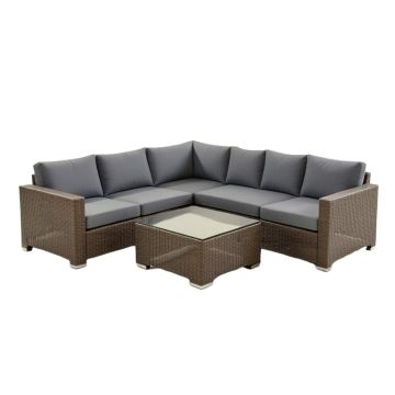 Everton 4 Piece Sectional Seating Group With Cushions