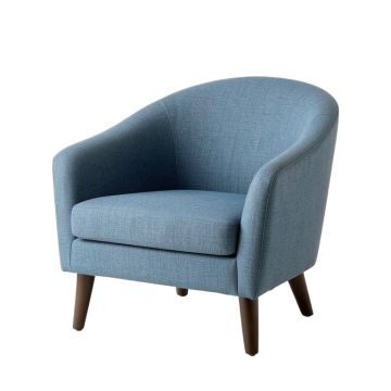 Meadow Bluff Upholstered Armchair - Blue (synthetic illustration; no displayed measurements)