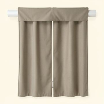 Dayton Solid Sheer Outdoor Rod Pocket Curtain Panels (synthetic illustration; no displayed measurements)