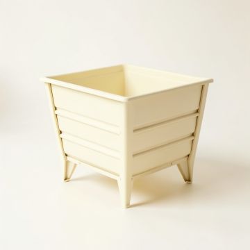 Wren Bend Empty Raised Planter - Cream (synthetic illustration; no displayed measurements)