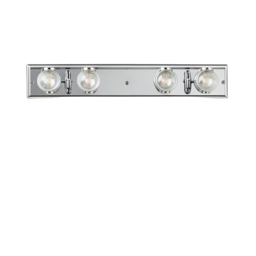 Alies 4-Light Dimmable Polished Chrome Vanity Light