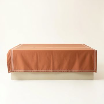 Willow Canyon Flat Bed Sheet - Terracotta (synthetic illustration; no displayed measurements)