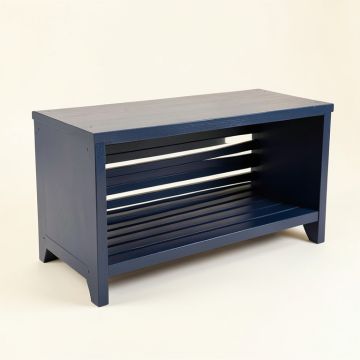 River Bridge Shoe Storage Bench - Navy (synthetic illustration; no displayed measurements)