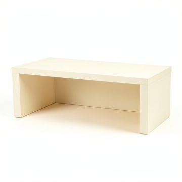Laurel Canyon Desktop Monitor Riser - Ivory (synthetic illustration; no displayed measurements)