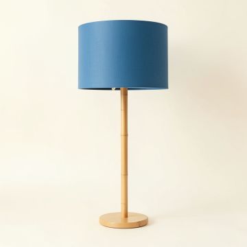 Lake Brook Floor Lamp With A Plain Fabric Shade - Blue (synthetic illustration; no displayed measurements)