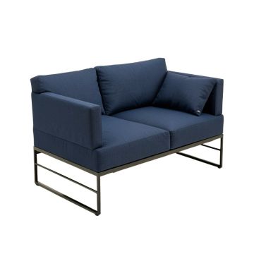 Latitude Run® Floor Couch And Sofa Fabric Folding Chaise Lounge ( Navy Blue )