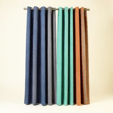 Kylan Geometric Room Darkening Thermal Back Tab Rod Pocket Curtain Panels (synthetic illustration; no displayed measurements)