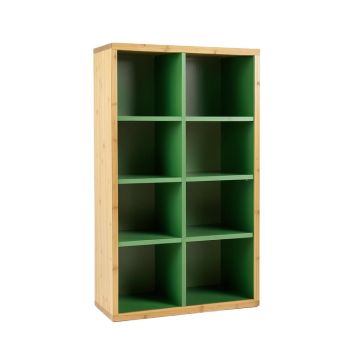 Birch Bridge Freestanding Bookcase - Green