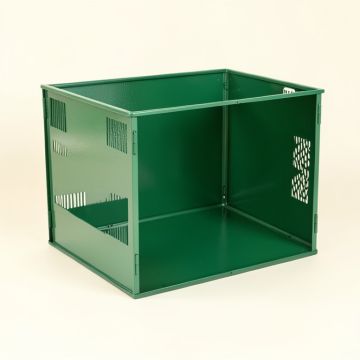 Slate Bluff Empty Furniture-Style Pet Crate - Green (synthetic illustration; no displayed measurements)