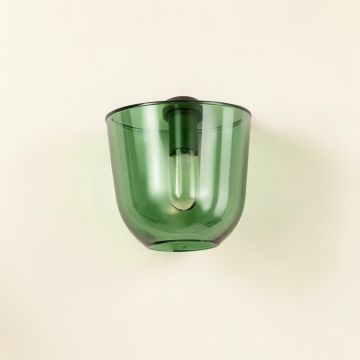 Hill Brook Wall Sconce Mounted On A Plain Wall - Green (synthetic illustration; no displayed measurements)