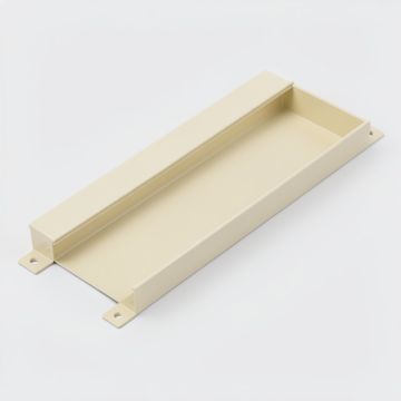Aspen Canyon Empty Under-Desk Cable Tray - Ivory (synthetic illustration; no displayed measurements)