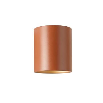 Wren Dale Wall Sconce Mounted On A Plain Wall - Terracotta
