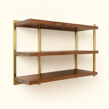 Haden Mid-Century Wall Shelf (synthetic illustration; no displayed measurements)