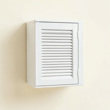 Clay Crossing Wall-Mounted Laundry Cabinet - White (synthetic illustration; no displayed measurements)