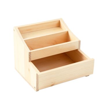 Flint Bluff Empty Coffee-Station Organizer - Ivory
