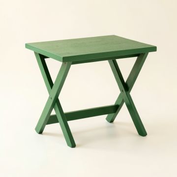 Dune Bend Compact Balcony Table - Green (synthetic illustration; no displayed measurements)