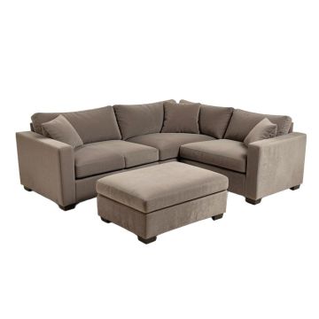 Aamar 131 '' Wide Symmetrical Sofa & Chaise With Ottoman