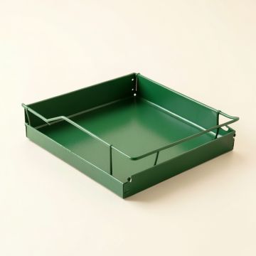 Pine Crossing Empty Under-Desk Cable Tray - Green (synthetic illustration; no displayed measurements)