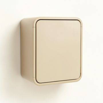 Alder Bend Wall-Mounted Laundry Cabinet - Beige (synthetic illustration; no displayed measurements)