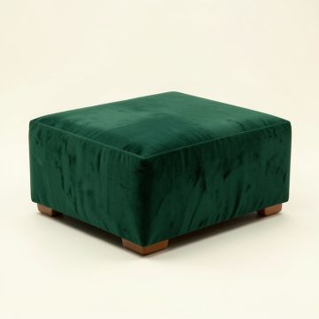 Syrine 19 '' Wide Velvet Rectangle Ottoman (synthetic illustration; no displayed measurements)