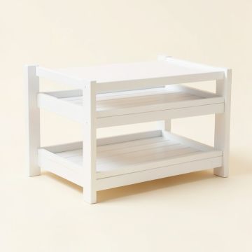 10 Pair Stackable Shoe Rack (synthetic illustration; no displayed measurements)