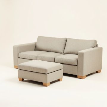 68 '' Wide Reversible Modular Sofa & Chaise With Ottoman (synthetic illustration; no displayed measurements)