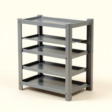 4 Tier 24 Pair Shoe Rack (synthetic illustration; no displayed measurements)