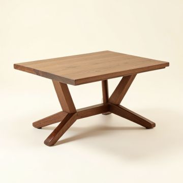 Eldridge Cross Legs Coffee Table (synthetic illustration; no displayed measurements)