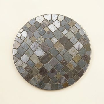 0.9 '' X 0.9 '' Metal Penny Round Mosaic Wall Tile (synthetic illustration; no displayed measurements)