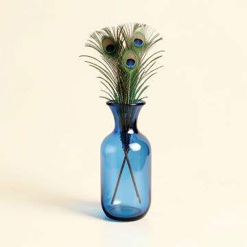 Kabir Peacock Feather Trumpet Vase (synthetic illustration; no displayed measurements)