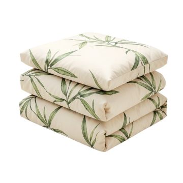 Simplist Bamboo Leaves I Duvet Cover Set