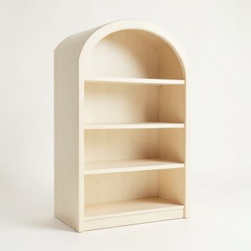 Flint Branch Freestanding Bookcase - Ivory (synthetic illustration; no displayed measurements)