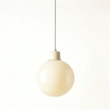 Wren Crest Pendant Light Suspended From One Plain Cable - Ivory (synthetic illustration; no displayed measurements)