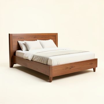 Oak Brook Mid-Century Modern Platform Configurable Bedroom Set (synthetic illustration; no displayed measurements)