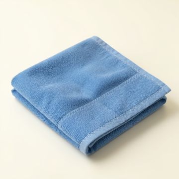 Fern Edge Bath Towel - Blue (synthetic illustration; no displayed measurements)