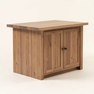 Serita Kitchen Island Solid Wood (synthetic illustration; no displayed measurements)